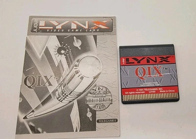 Qix (Atari Lynx, 1991) Authentic, w/ Manual - Image 1 of 2