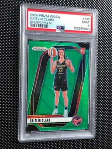 2024 Panini Prizm WNBA Caitlin Clark Green Prizm Rookie RC Indiana Fever PSA 9 - Bild 1 von 2