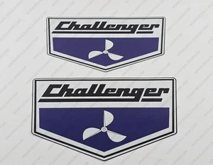 CHALLENGER BOAT DECALS STICKERS 9.5" x 6" 2pcs. - Bild 1 von 6