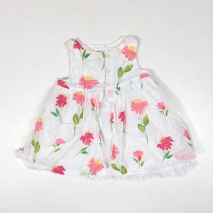 Vestido De Colección Gymboree Bebé Niñas Talla 3-6m Blanco Floral Solero 2003 Y2K - Imagen 1 de 5