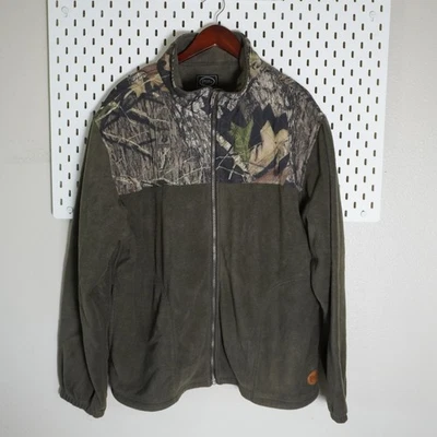 Bear Creek Outfitters Fleece Jacket 2XL Mossy Oak Breakup Camo Full Zip - Image 1 of 4