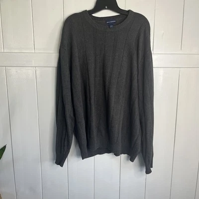 Suéter JA John Ashford Para Hombre Grande Gris Cuello Redondo Pullover Talla 2XL Foto 1 de 4
