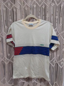 Vintage HOM Creation France Made In Italy Single Stitch Yellow Graphic T-shirt - Picture 1 of 8