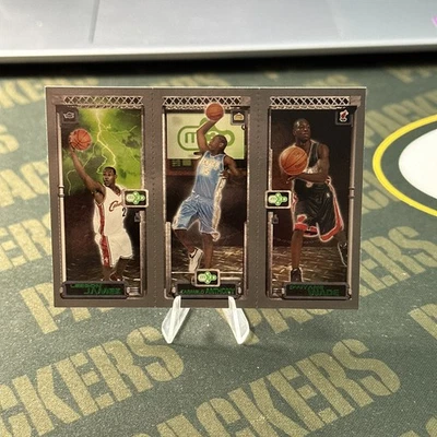 2003-04 Topps Rookie Matrix LeBron James Carmelo Anthony Dwyane Wade Rookie RC B - Image 1 of 4