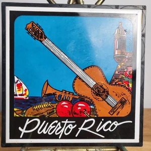 PUERTO RICO Ceramic Tile/wall hanging signed by Ricardo Rey - Picture 1 of 13