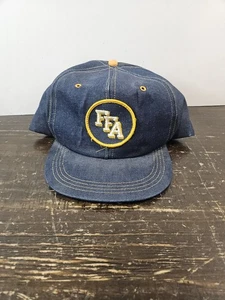 FFA Future Farmers Vintage Denim Snapback Hat Patch Front Blue - Picture 1 of 7