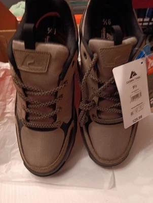 New Sz 9.5 MEN'S BOOT M OT HIKER WP LOW OZARK TRAIL LEATHER WATERPROOF HIKING - Image 1 of 4