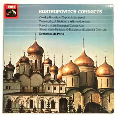 ASD 3421 Rostropovitch Conducts Rimsky-Korsakov, Mussorgsky, Borodin, Glinka HMV - Image 1 of 4