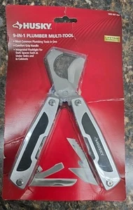 * Husky 9-in-1 Plumber Multi-Tool, Integrated Flashlight, Comfort Frip Handle - Picture 1 of 2