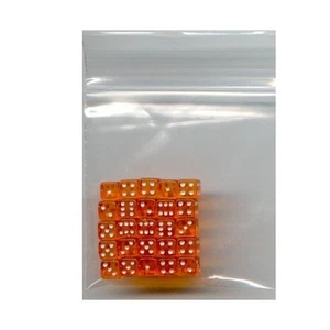 NEU Würfel 25er Set D6 (5 mm) - Translucent Orange - Bild 1 von 1
