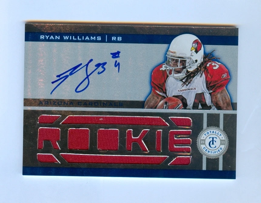 RYAN WILLIAMS 2011 TOTALLY CERTIFIED AUTO JERSEY RC #/399 - Image 1 of 1