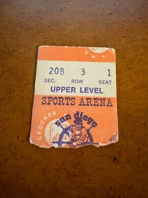 1974 San Diego Mariners WHA Hockey Ticket 1st Year - Image 1 of 2