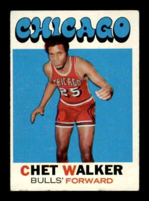 1971-72 Topps #66 Chet Walker VG/VGEX Bulls DP 549325 - Image 1 of 2