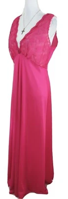 Adonna ~Woman Size M~ Pink Long Maxi Slip/Dress/Nighty Nylon Blend. - Image 1 of 4