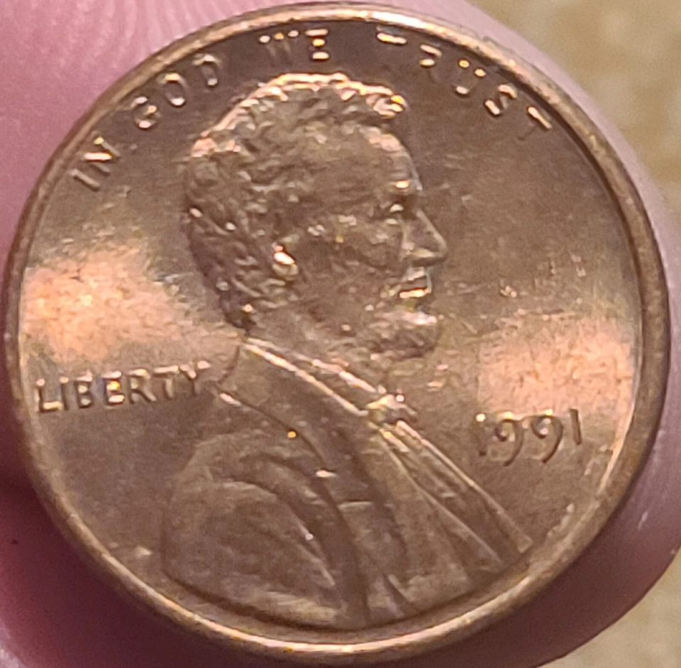 1991 Lincoln Head Memorial Penny Proof Like No Mint Mark  - Image 1 of 2