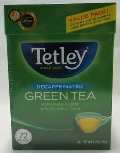 Tetley Decaffeinated Green Tea, 72 Tea Bags
