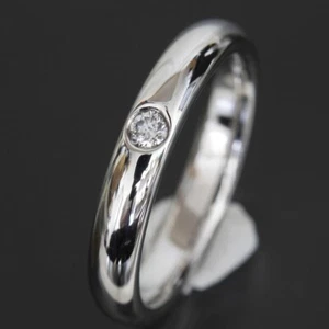 HARRY WINSTON Diamond Wedding Ring US3.25 pt950 3mm 4.4g Newly Polished 5383A - Picture 1 of 6