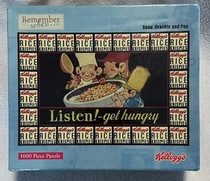 SEALED Kellogg's Rice Krispies Snap Crackle & Pop 1000 Pc Puzzle Pressman NEW - Picture 1 of 7