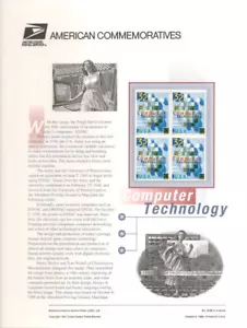 #503B 32c Computer Technology #3106 USPS Commemorative Stamp Panel - Picture 1 of 1