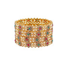 Indian Bollywood Multi Color Gold Plated Bridal Party Fashion Jewelry Bangle