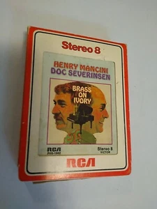 Henry Mancini Doc Severinsen, Brass on Ivory,  8 Track Tape Jazz Pop Orchestra - Picture 1 of 5