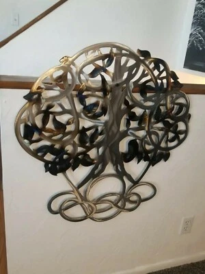 Metal tree of life Indoor Wall Home Decor Outdoor Family Room Living Gift Ideas  - Image 1 of 4