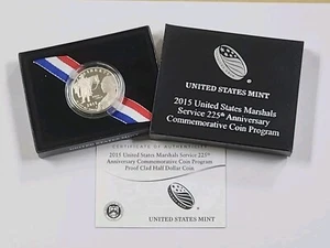 2015 D United States Marshals Service 225th Anniversary Uncirculated 50c Coin - Picture 1 of 3
