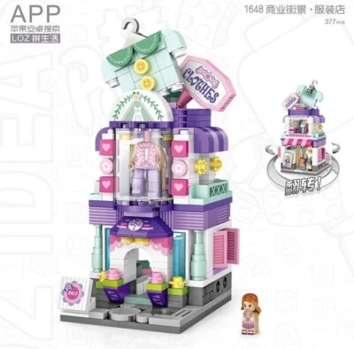 LOZ MINI Blocks - Building Toys Bricks - Clothing Store - Style 1468 - 377pcs - Image 1 of 2