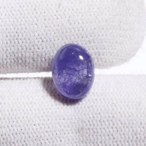 10x8mm Oval Shape Natural Tanzanite Cabochon Calibrated Size Gemstone 3.6cts - Picture 1 of 3