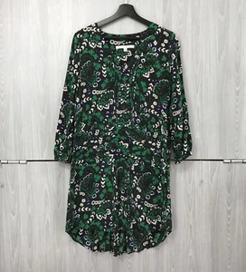 Veronica Beard Hi Low Kleid Seide schwarz Blumen Langarm 6 Büro Freizeit - Bild 1 von 15