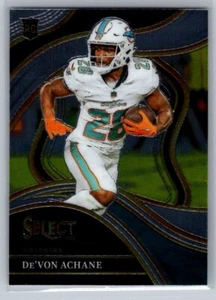 De'von Achane Rookie Club Level Miami Dolphins 2023 Panini Select Football - Picture 1 of 2