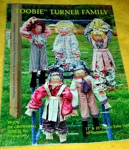 TUBE DOLL Toobie Turner Family Doll Patterns HTF Theresa Robinson  - Picture 1 of 6