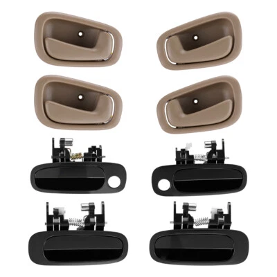 SET OF 8 PCS Exterior Interior Door Handle For 1998-2002 TOYOTA COROLLA Foto 1 de 4