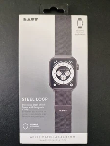 STEEL LOOP stainless steel watch strap with magnetic clasp for APPLE WATCH - Photo 1/4
