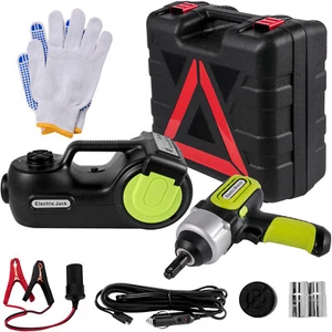 Electric Car Jack Hydraulic Auto Jack 5 Ton w/ Impact Wrench 6.1-16.5 inch - Picture 1 of 12