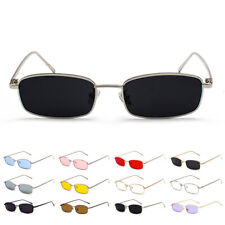 Fashion Slender Square Sunglasses 90s Vintage Style Steampunk Hipster Glasses