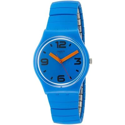Reloj Swatch Mujer Pepeblu Azul Silicona Cubierta Expansión Pulsera GN251A Foto 1 de 3