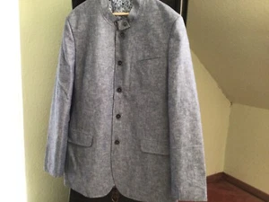 Walbusch Herrensacko Gr 50 Trachtenstil Jeansoptik - Bild 1 von 4