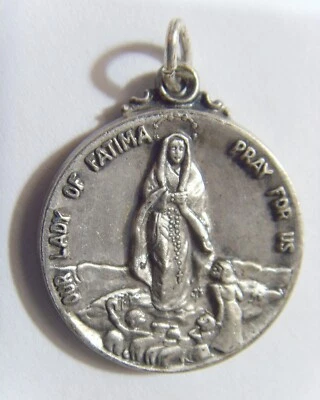 Старинный католический кулон святыни Фатимы Святого Иуды 1920-х годов Первой мировой войны 52859 - Изображение 1 из 4