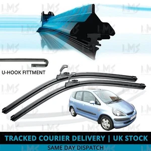 For Honda Jazz 2002-2007 Front Windscreen 20" 16" Flat Aero Wiper Blades Set - Picture 1 of 8