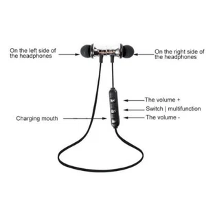 BLUETOOTH 4.2 KOPFHÖRER SPORT Magnet Stereo Ohrhörer Headset Mikrofon wiederaufladbar - Bild 1 von 16
