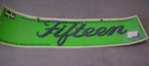 Hy-Ko FIFTEEN House Address Script Style Spellout Numbers New Old Stock - Picture 1 of 1