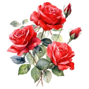 XXL 18X18 cm Autoaufkleber Sticker Rose Blumen Aufkleber - Bild 1 von 10
