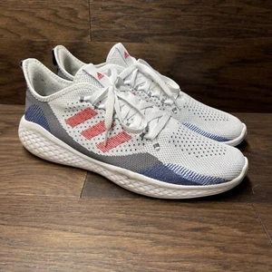 Adidas Fluidflow 2.0 White Vivid Red 2022 Size 12 Red White Blue - Picture 1 of 14