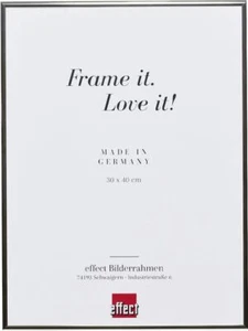 Effect Bilderrahmen Quadro Spiegel silber hochglanz 60 x 80 cm - Bild 1 von 20