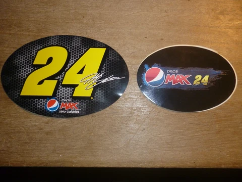 JEFF GORDON 24 PEPSI MAX MAGNET 24 PEPSI MAX STICKER DECAL CHEVY HENDRICK HMS Cover