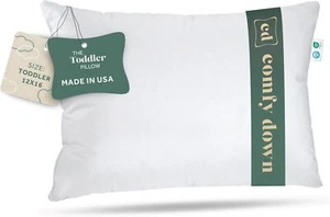Almohada ComfyDown para niños pequeños - 800 - Plumón de ganso Fill Power - Cubierta de algodón 300-TC - Imagen 1 de 10