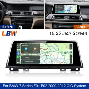 10.25'' Linux Screen Carplay Stereo For BMW 7 Series F01 F02 2009-12 CIC System - Picture 1 of 12