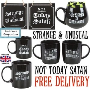 Taza Gótica Halloween Negra No Hoy Regalo Satanás Bruja Humor Oscuro Cerámica En Caja - Imagen 1 de 5