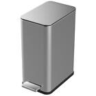 StyleWell Trash Can Step On Stainless Steel Finger Print Resistant Heavy Duty